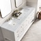 James Martin Vanities Breckenridge 72in Double Vanity, Bright White w/ 3 CM Arctic Fall Top 330-V72-BW-3AF - alternate 3